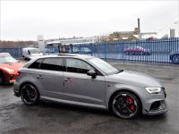 Audi RS3 2.5 Quattro 5dr S Tronic NARDO GREY HUGH SPEC PAN ROOF RED STITCHED BUCKET LEATHER SPORTS EXHAUSTS Hatchback Petrol Grey