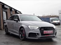 Audi RS3 2.5 Quattro 5dr S Tronic NARDO GREY HUGH SPEC PAN ROOF RED STITCHED BUCKET LEATHER SPORTS EXHAUSTS Hatchback Petrol Grey