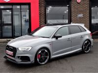 Audi RS3 2.5 Quattro 5dr S Tronic NARDO GREY HUGH SPEC PAN ROOF RED STITCHED BUCKET LEATHER SPORTS EXHAUSTS Hatchback Petrol Grey