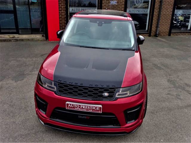 Land Rover Range Rover Sport 3.0 SDV6 HSE SVR STYLING PACK BLACK DIAMOND EDITION LATEST SHAPE LR WARRANTY PAN ROOF DVD TV Estate Diesel Red