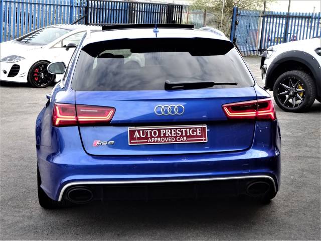 2015 Audi RS6 4.0T FSI Quattro Tip Auto SEPANG BLUE PEARL EFFECT WITH AUDI WARRANTY AND HUGH SPEC