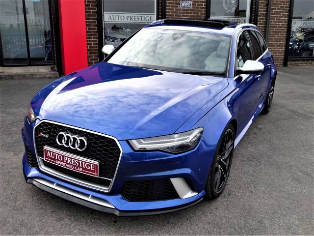 2015 Audi RS6 4.0T FSI Quattro Tip Auto SEPANG BLUE PEARL EFFECT WITH AUDI WARRANTY AND HUGH SPEC