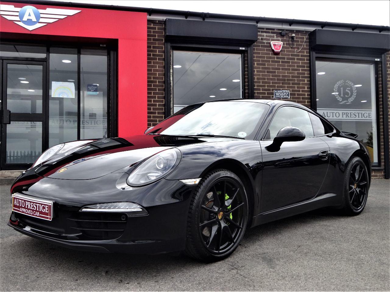 Porsche 911 3.4 991 2dr PDK WITH HUGH SPEC BUCKETS LOW MILEAGE OVER 12K WORTH OF EXTRAS Coupe Petrol Black at Autoprestige Bradford