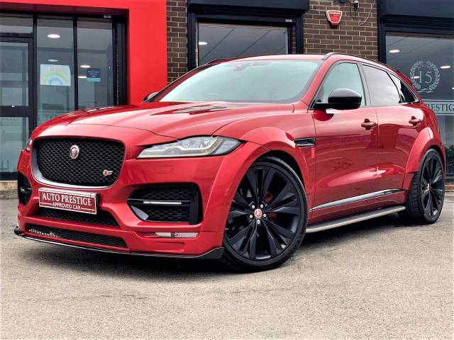 Jaguar F-Pace 3.0d V6 S 5dr Auto AWD GTS WIDEBODY HUGH SPEC Four Wheel Drive Diesel Red