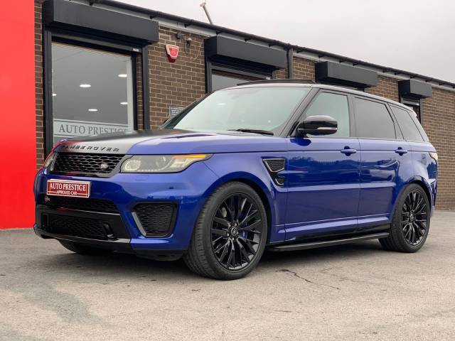 Land Rover Range Rover Sport SVR 5.0 V8 S/C Autobiography Dynamic 5dr Auto [7 seat] Estate Petrol Blue