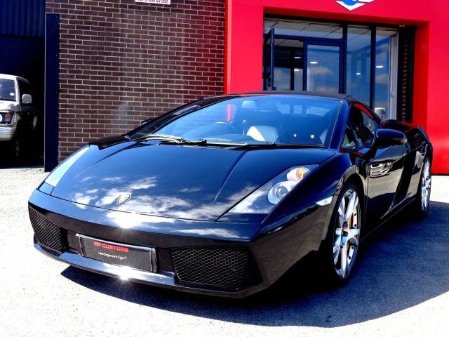 Lamborghini Gallardo 5.0 SPYDER E-GEAR WITH EXTRAS RARE GULLWING DOORS EXTENSIVE HISTORY FILE VERY HIGH SPEC Convertible Petrol Black