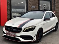 Mercedes-Benz A 45 2.0 AMG 4MATIC AUTO 67 REG HUGE SPECIFICATION CALCITE WHITE AS NEW CONDITION Hatchback Petrol White