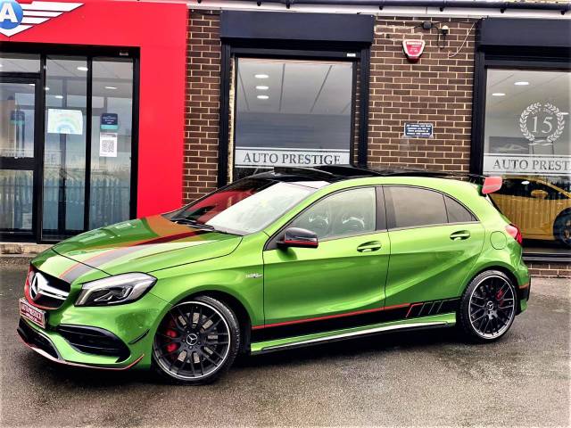 2016 Mercedes-Benz A Class 2.0 A45 4Matic Premium 5dr Auto RARE ELBAITE GREEN HUGE SPEC FACELIFT MODEL 2016