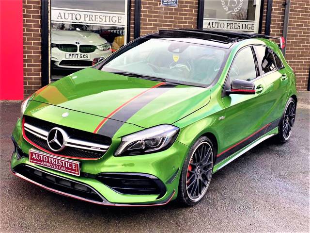 2016 Mercedes-Benz A Class 2.0 A45 4Matic Premium 5dr Auto RARE ELBAITE GREEN HUGE SPEC FACELIFT MODEL 2016