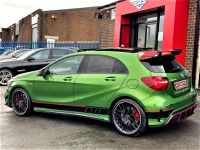 Mercedes-Benz A Class 2.0 A45 4Matic Premium 5dr Auto RARE ELBAITE GREEN HUGE SPEC FACELIFT MODEL 2016 Hatchback Petrol Green