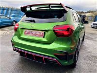 Mercedes-Benz A Class 2.0 A45 4Matic Premium 5dr Auto RARE ELBAITE GREEN HUGE SPEC FACELIFT MODEL 2016 Hatchback Petrol Green