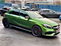 Mercedes-Benz A Class 2.0 A45 4Matic Premium 5dr Auto RARE ELBAITE GREEN HUGE SPEC FACELIFT MODEL 2016 Hatchback Petrol Green