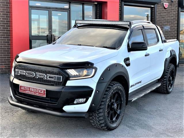 Ford Ranger Pick Up Double Cab Wildtrak 3.2 TDCi 200 Auto HUGE UPGRADES NO VAT BESPOKE Pick Up Diesel White