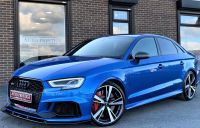 Audi RS3 2.5 TFSI RS 3 Quattro 4dr S Tronic WITH EXTRAS BUCKETS BLACK PACK COMFORT SOUND PACK 67 REG Saloon Petrol Blue