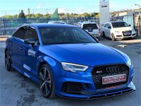 Audi RS3 2.5 TFSI RS 3 Quattro 4dr S Tronic WITH EXTRAS BUCKETS BLACK PACK COMFORT SOUND PACK 67 REG Saloon Petrol Blue