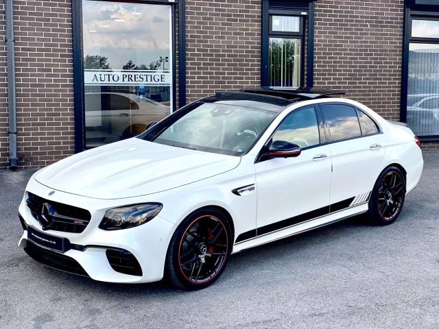 2017 Mercedes-Benz E Class 4.0 E63 S 4Matic+ Premium 4dr 9G-Tronic DESIGNO WHITE HEADS UP 360 CAM PAN ROOF SERVICE PACK WARRANTY