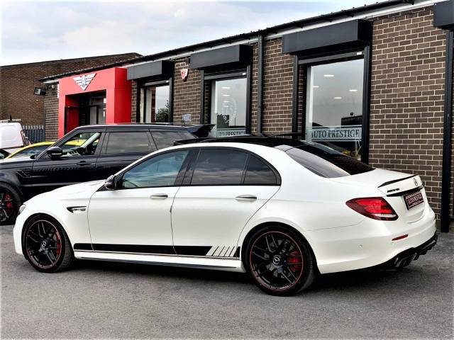 2017 Mercedes-Benz E Class 4.0 E63 S 4Matic+ Premium 4dr 9G-Tronic DESIGNO WHITE HEADS UP 360 CAM PAN ROOF SERVICE PACK WARRANTY