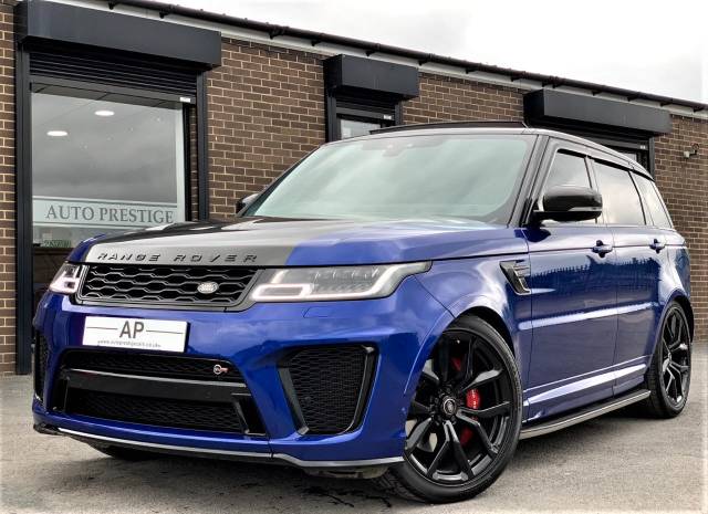Land Rover Range Rover Sport 5.0 V8 S/C 575 SVR 5dr Auto 69 REG WITH CARBON EXTRAS APC STYLING PACK Four Wheel Drive Petrol Blue