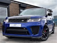 Land Rover Range Rover Sport 5.0 V8 S/C 575 SVR 5dr Auto 69 REG WITH CARBON EXTRAS APC STYLING PACK Four Wheel Drive Petrol Blue