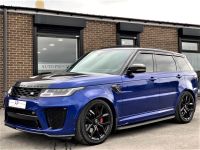 Land Rover Range Rover Sport 5.0 V8 S/C 575 SVR 5dr Auto 69 REG WITH CARBON EXTRAS APC STYLING PACK Four Wheel Drive Petrol Blue