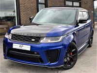 Land Rover Range Rover Sport 5.0 V8 S/C 575 SVR 5dr Auto 69 REG WITH CARBON EXTRAS APC STYLING PACK Four Wheel Drive Petrol Blue