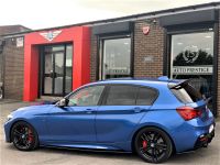 BMW 1 Series 3.0 M140i Shadow Edition 5dr Step Auto STAGE 2, CUSTOM EXHAUST, MOTECH STANCE, M PERFORMANCE Hatchback Petrol Blue