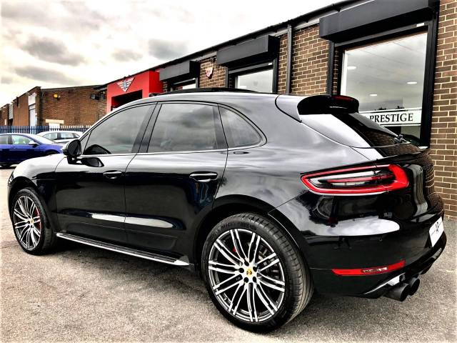 2014 Porsche Macan 3.6 Turbo 5dr PDK PARTEX TO CLEAR HUGE SPEC RED LEATHER PAN ROOF SPORTS EXHAUSTS