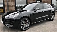 Porsche Macan 3.6 Turbo 5dr PDK PARTEX TO CLEAR HUGE SPEC RED LEATHER PAN ROOF SPORTS EXHAUSTS Estate Petrol Black