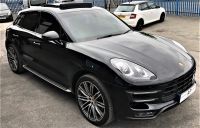 Porsche Macan 3.6 Turbo 5dr PDK PARTEX TO CLEAR HUGE SPEC RED LEATHER PAN ROOF SPORTS EXHAUSTS Estate Petrol Black