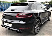 Porsche Macan 3.6 Turbo 5dr PDK PARTEX TO CLEAR HUGE SPEC RED LEATHER PAN ROOF SPORTS EXHAUSTS Estate Petrol Black