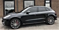 Porsche Macan 3.6 Turbo 5dr PDK PARTEX TO CLEAR HUGE SPEC RED LEATHER PAN ROOF SPORTS EXHAUSTS Estate Petrol Black