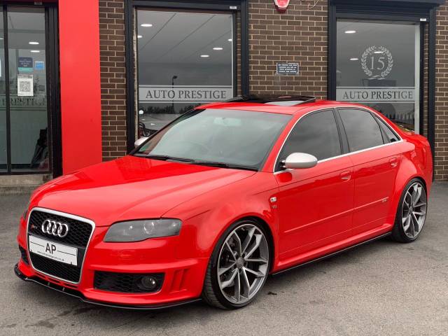 Audi RS4 4.2 V8 QUATTRO 4 DR STAGE 2 UPGRADES+SUNROOF+20 INCH ALLOYS Saloon Petrol Red