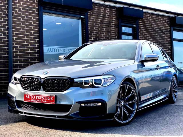 BMW 5 Series 2.0 520d M Sport 4dr Auto WITH FULL M PACK METALLIC GREY Saloon Diesel Blue