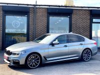 BMW 5 Series 2.0 520d M Sport 4dr Auto WITH FULL M PACK METALLIC GREY Saloon Diesel Blue