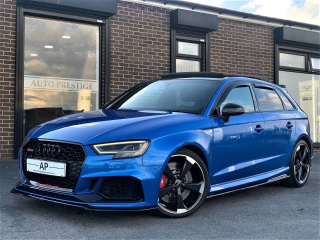 Audi RS3 2.5 TFSI RS 3 Quattro 5dr S Tronic STAGE 2+530BHP Hatchback Petrol Blue