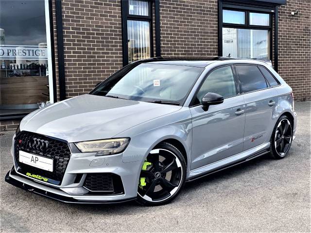 2020 Audi RS3 2.5 RS 3 TFSI 400 Quattro 5dr S Tronic STAGE II INFINIT 540 NARDO GREY PAN ROOF BLACK PACK AERO PACK