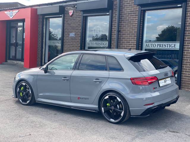 2020 Audi RS3 2.5 RS 3 TFSI 400 Quattro 5dr S Tronic STAGE II INFINIT 540 NARDO GREY PAN ROOF BLACK PACK AERO PACK