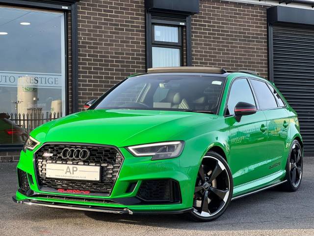 Audi RS3 2.5 TFSI RS 3 Quattro 5dr S Tronic RARE VIPER GREEN+PANROOF+BUCKETS Hatchback Petrol Green