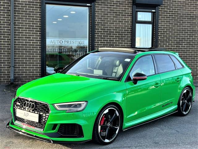 2018 Audi RS3 2.5 TFSI RS 3 Quattro 5dr S Tronic RARE VIPER GREEN+PANROOF+BUCKETS