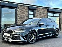 Audi RS6 4.0T FSI Quattro RS 6 Performance 5dr Tip Auto 1 OWNER FASH DYNAMIC PACK 360 CAMS PAN ROOF 67 REG Estate Petrol Black