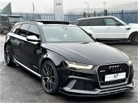 Audi RS6 4.0T FSI Quattro RS 6 Performance 5dr Tip Auto 1 OWNER FASH DYNAMIC PACK 360 CAMS PAN ROOF 67 REG Estate Petrol Black