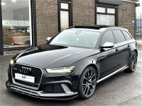 Audi RS6 4.0T FSI Quattro RS 6 Performance 5dr Tip Auto 1 OWNER FASH DYNAMIC PACK 360 CAMS PAN ROOF 67 REG Estate Petrol Black