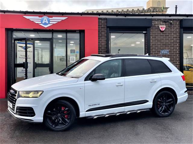 2016 Audi Q7 3.0 TDI Quattro S Line 5dr Tip Auto BLACK EDITION PAN ROOF DVD TV SYSTEM SPECIAL PAINTS LOW TAX