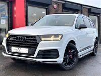 Audi Q7 3.0 TDI Quattro S Line 5dr Tip Auto BLACK EDITION PAN ROOF DVD TV SYSTEM SPECIAL PAINTS LOW TAX Estate Diesel White