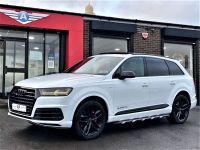 Audi Q7 3.0 TDI Quattro S Line 5dr Tip Auto BLACK EDITION PAN ROOF DVD TV SYSTEM SPECIAL PAINTS LOW TAX Estate Diesel White