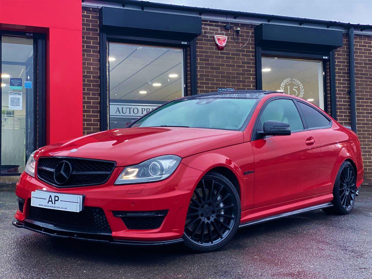 Mercedes-Benz C Class 6.2 C63 2dr Auto CARBON EXTRAS+STAGE II PPL LSD MASSIVE HISTORY FILE Coupe Petrol Red at Autoprestige Bradford
