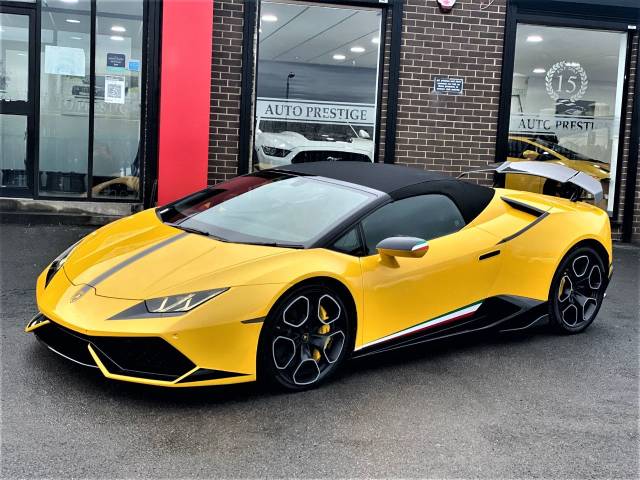 2018 Lamborghini Huracan 5.2 V10 LP 610-4 Spyder LDF 4WD 1 OWNER WARRANTY VATQ PERFORMANTE LOOKS AS NEW