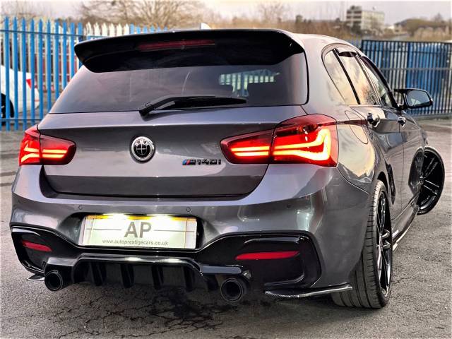 2018 BMW 1 Series 3.0 M140i Shadow Edition 5dr Step Auto 451 BHP STAGE II BM3 STANCE HUGE UPGRADES MINERAL GREY