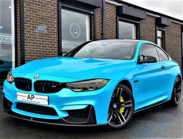 2015 BMW M4 3.0 COUPE DCT AUTO WITH EXTRAS PORSCHE RIVIERA BLUE STAGE 1 UPGRADES MILTEKS