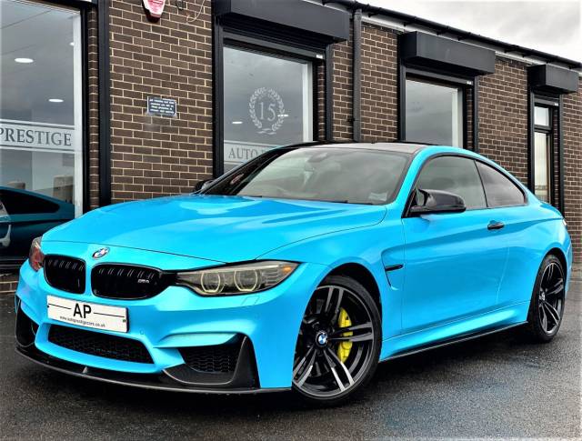 2015 BMW M4 3.0 COUPE DCT AUTO WITH EXTRAS PORSCHE RIVIERA BLUE STAGE 1 UPGRADES MILTEKS